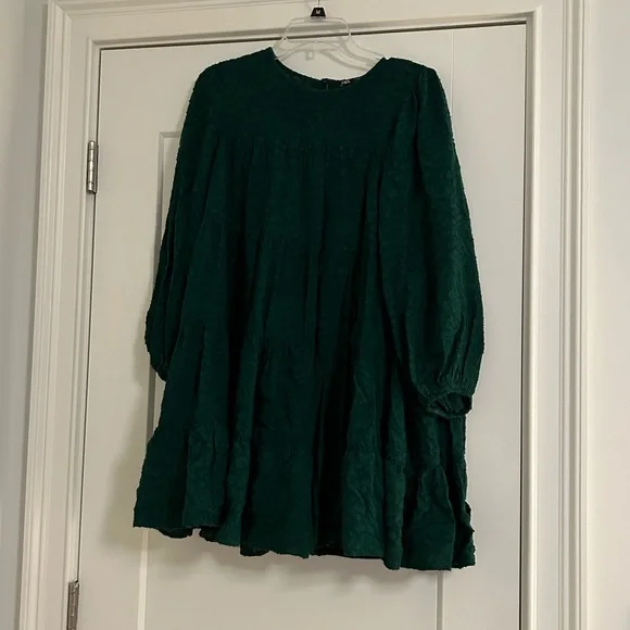 Zara dark green tiered dress Zara dark green tiered dress